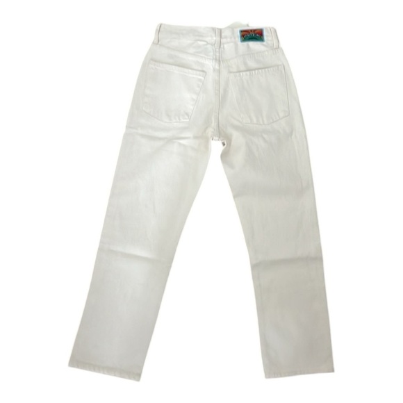 Daily Denim Hype by AG Jeans in Bone ButtonFly Classic Crop Jean Bull Denim 24 - Picture 9 of 15